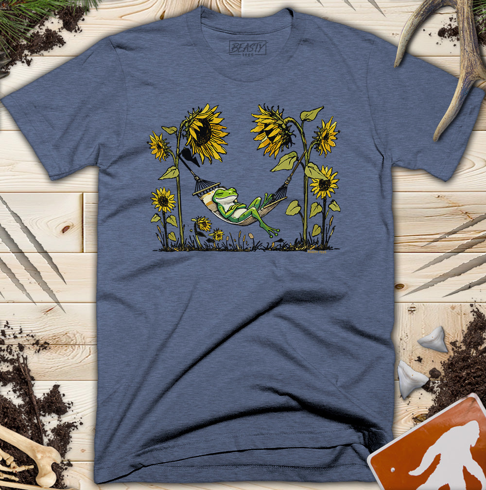 Frog Hammock Sunflowers T-Shirt