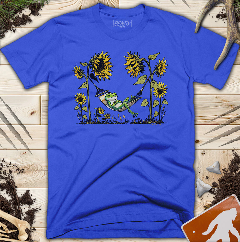 Frog Hammock Sunflowers T-Shirt
