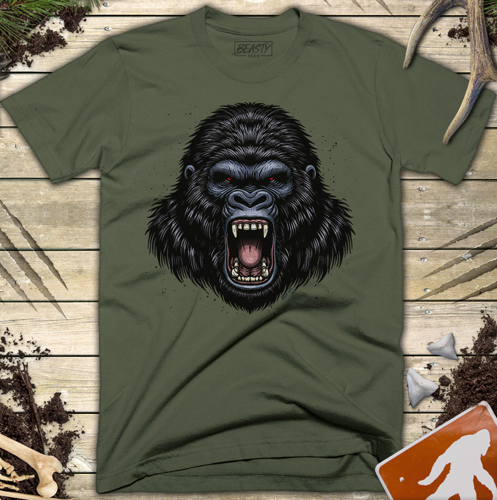 Screaming Gorilla Head T-Shirt