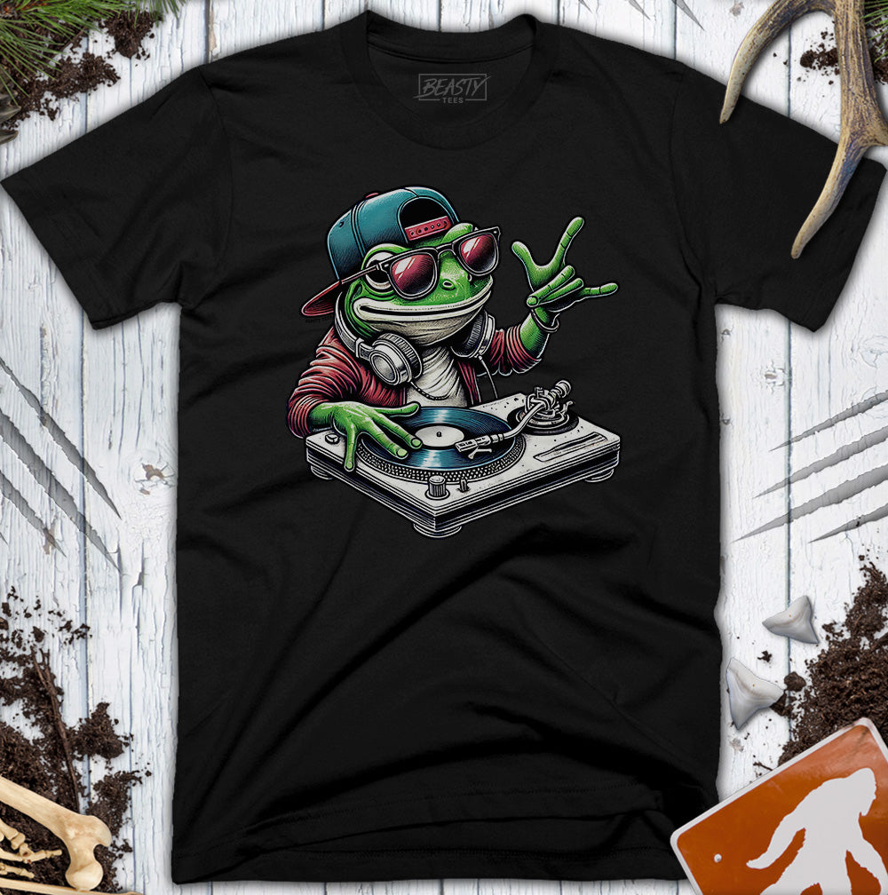 DJ Frog Turntable T-Shirt