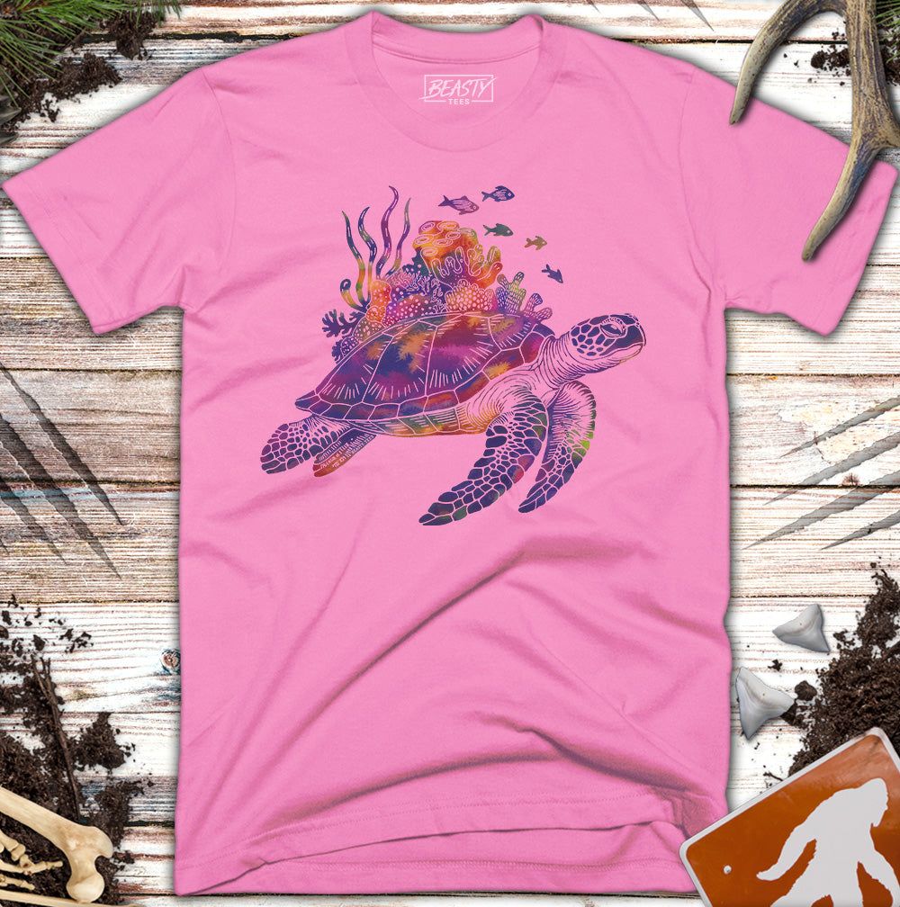 Coral Reef Sea Turtle T-Shirt