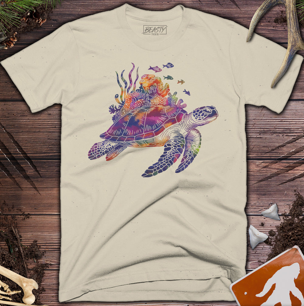 Coral Reef Sea Turtle T-Shirt