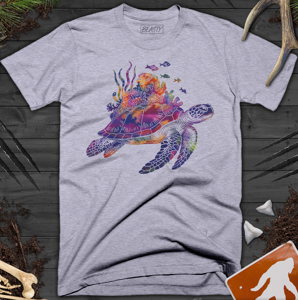 Coral Reef Sea Turtle T-Shirt