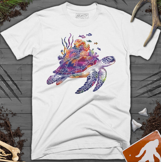 Coral Reef Sea Turtle T-Shirt