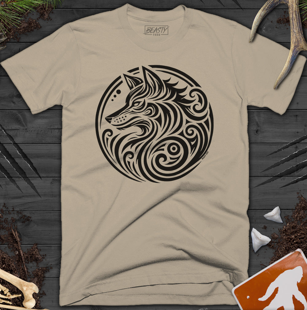 Tribal Wolf Head T-Shirt
