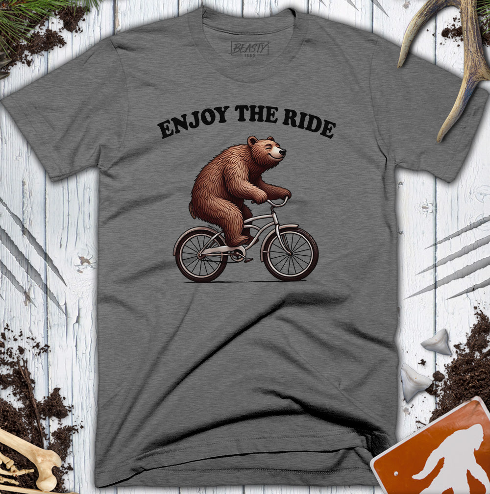 Enjoy The Ride Bear Bicycle T-Shirt