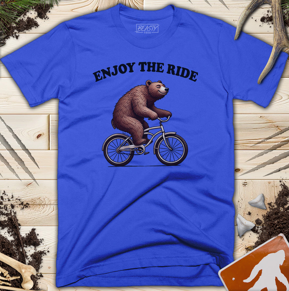 Enjoy The Ride Bear Bicycle T-Shirt