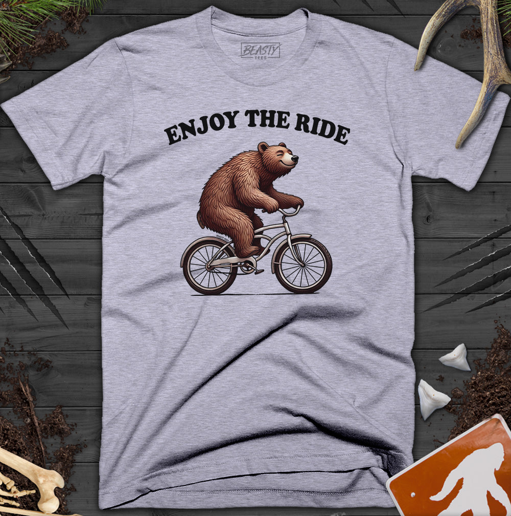 Enjoy The Ride Bear Bicycle T-Shirt