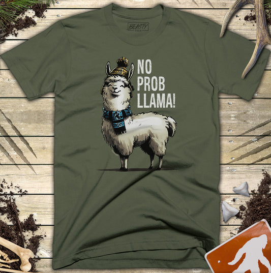 No Probllama Llama T-Shirt
