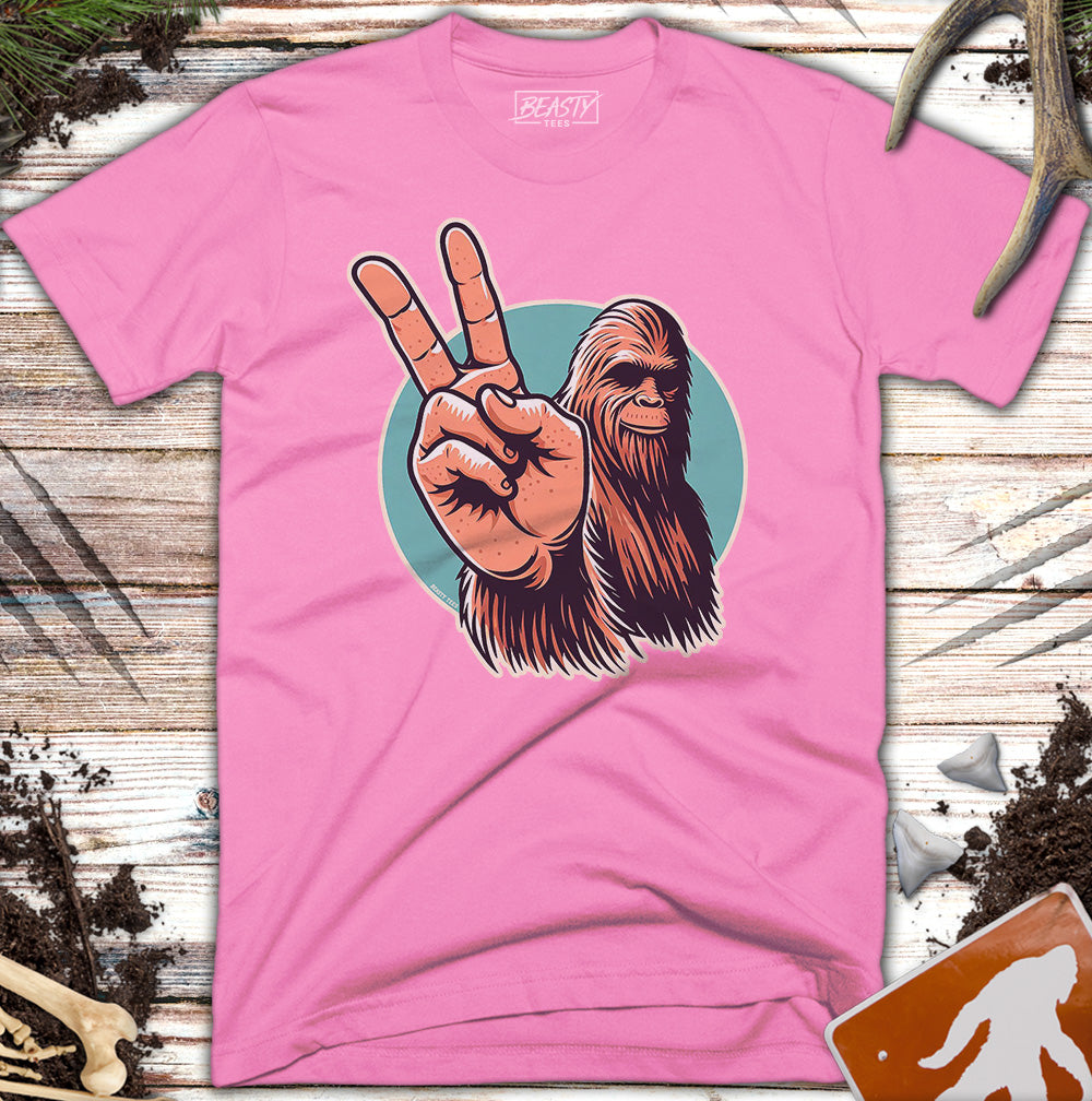 Peace Sign Bigfoot T-Shirt