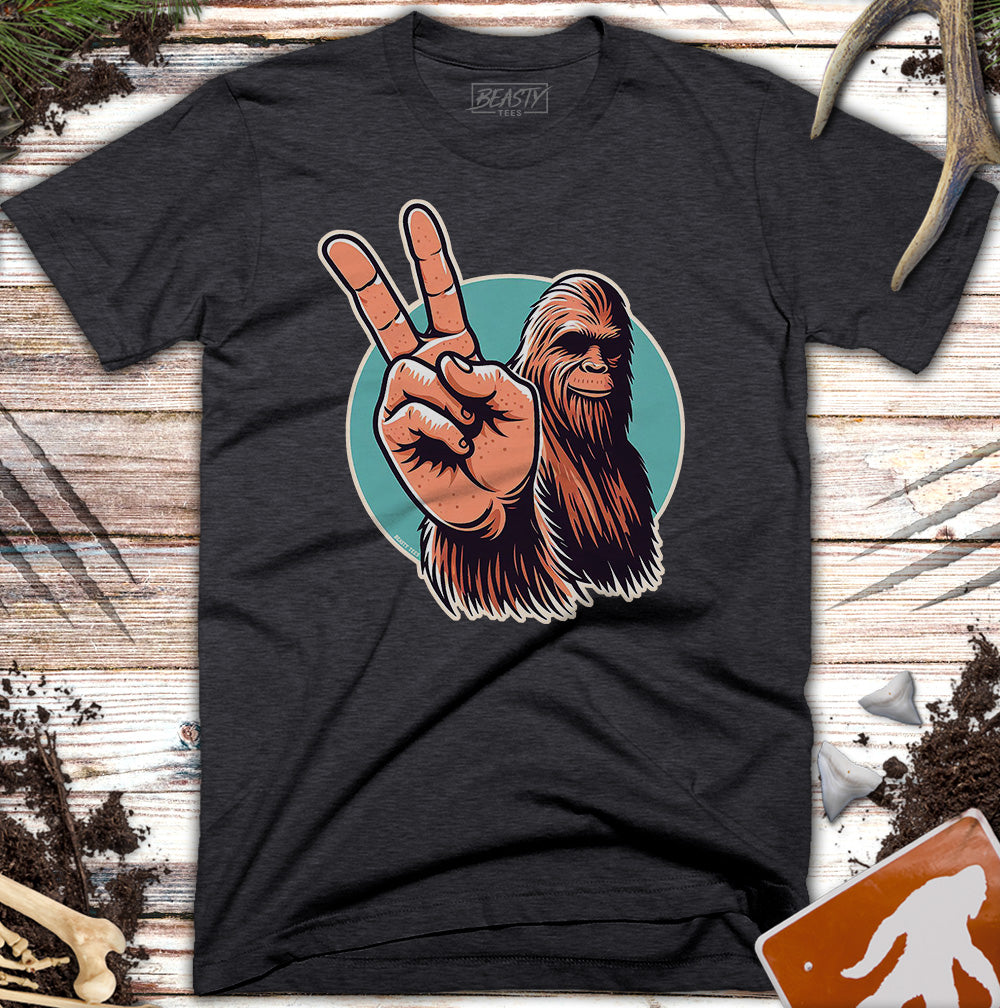 Peace Sign Bigfoot T-Shirt