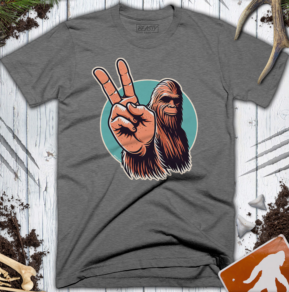 Peace Sign Bigfoot T-Shirt