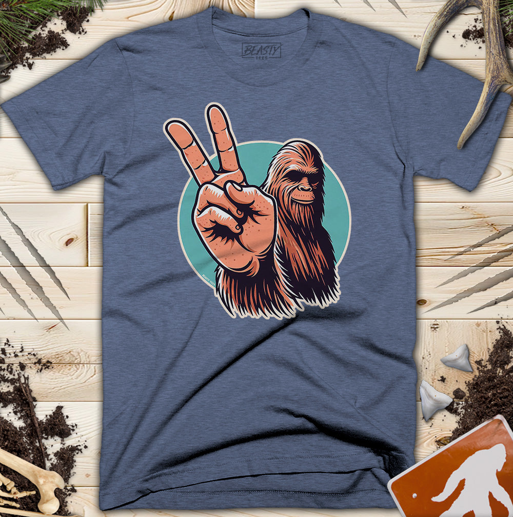 Peace Sign Bigfoot T-Shirt