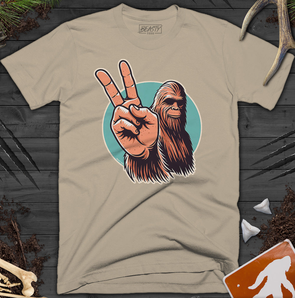 Peace Sign Bigfoot T-Shirt