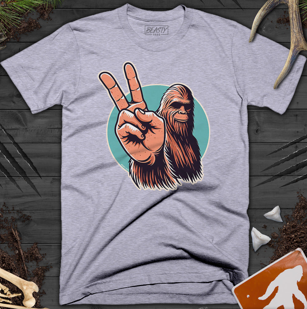 Peace Sign Bigfoot T-Shirt