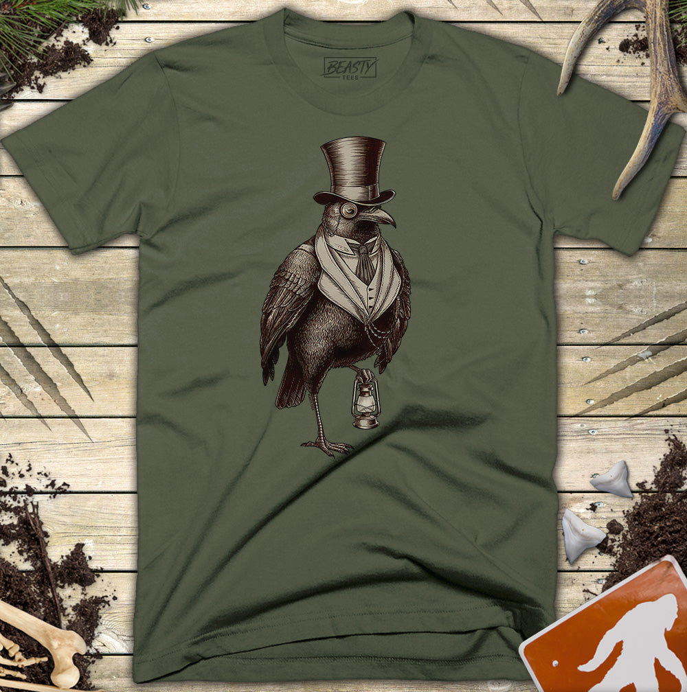 Vintage Lantern Crow T-Shirt