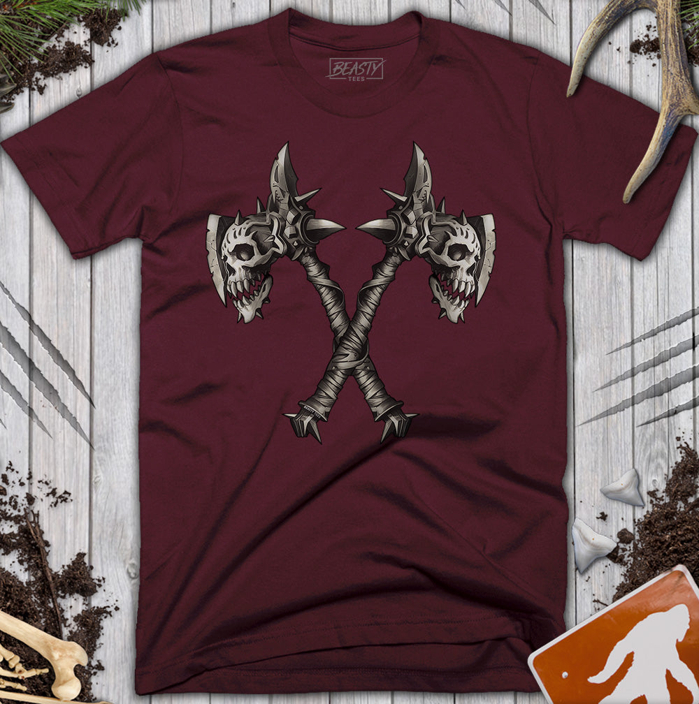 Skull Battle Axes T-Shirt