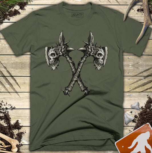 Skull Battle Axes T-Shirt