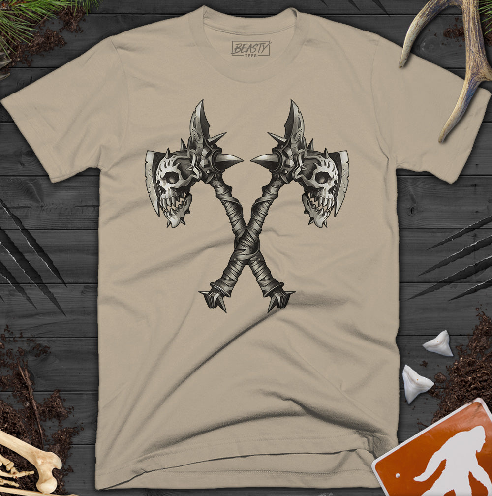 Skull Battle Axes T-Shirt