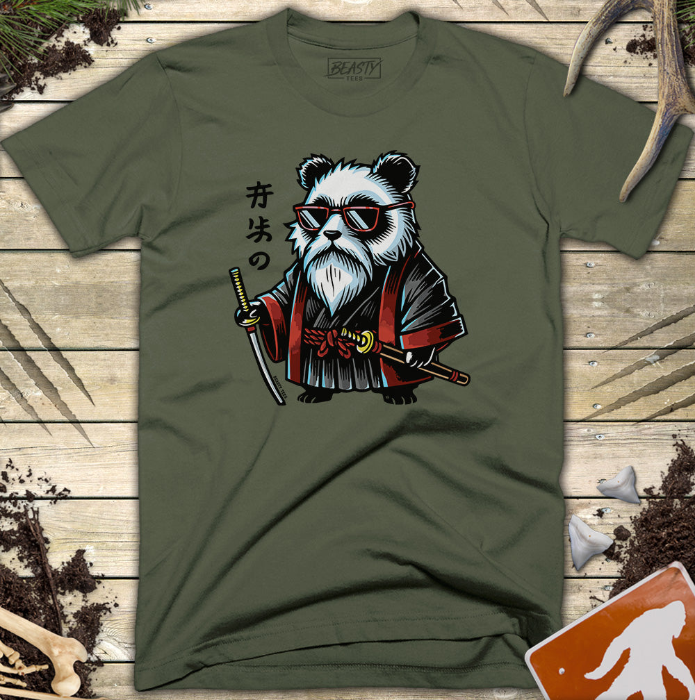 Samurai Chibi Panda-T-Shirt
