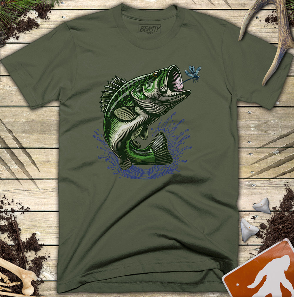 Leaping Largemouth Bass T-Shirt