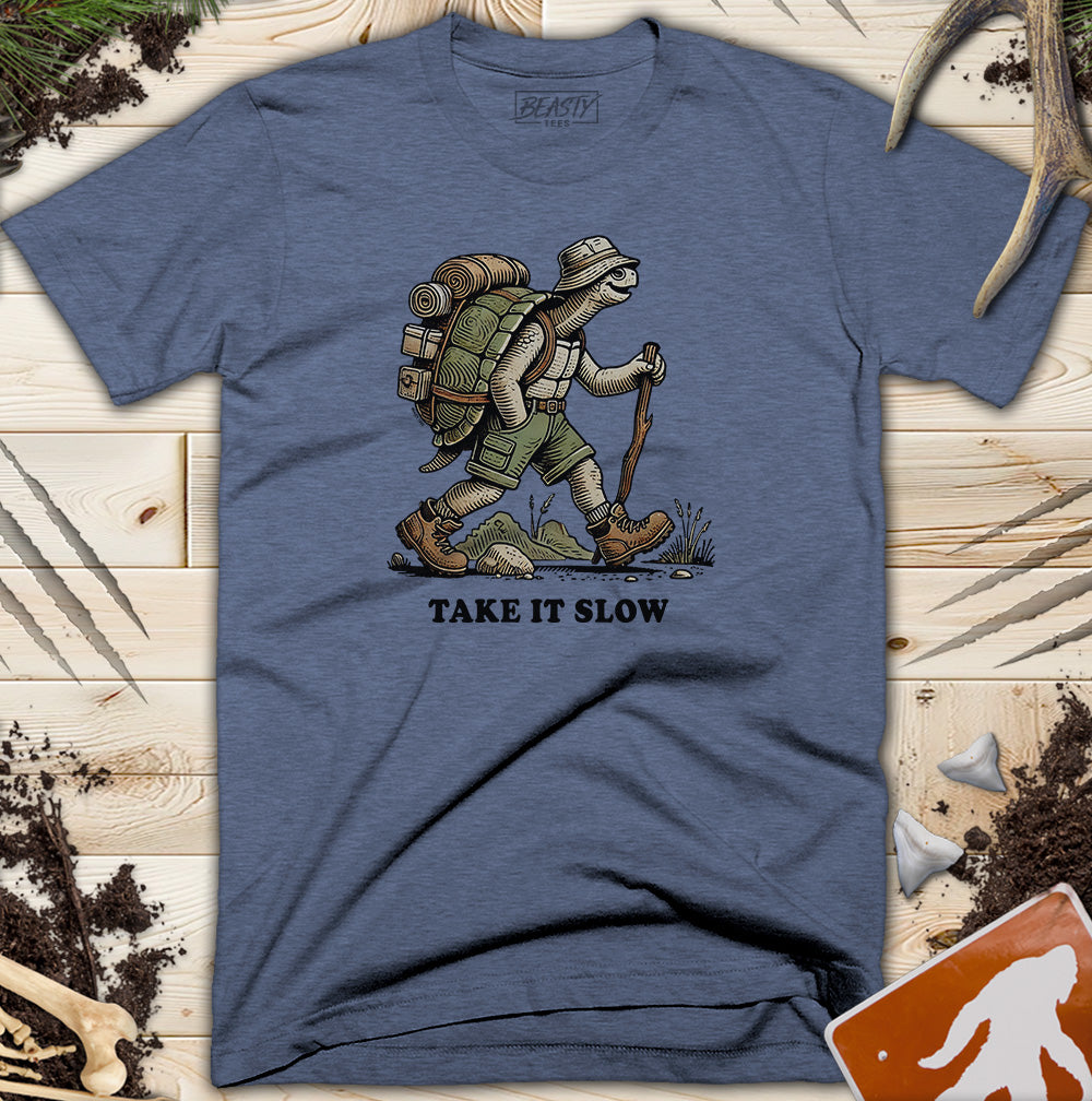 Take It Slow Hiking Turtle T-Shirt