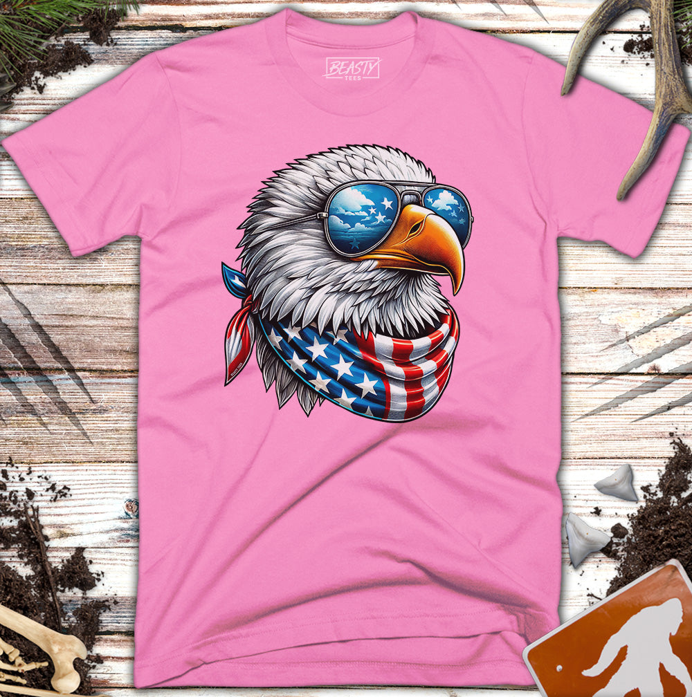 Cool USA Flag American Eagle T-Shirt