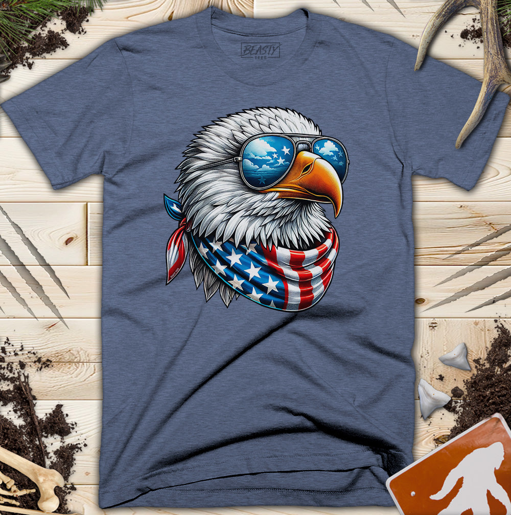 Cool USA Flag American Eagle T-Shirt