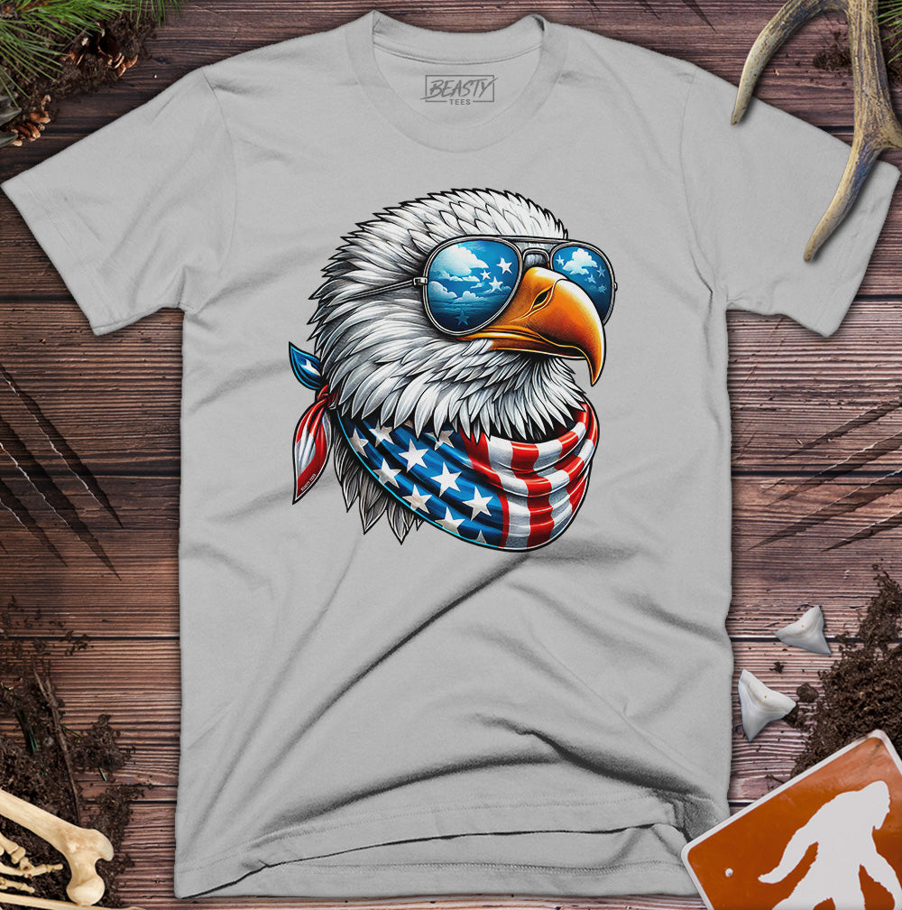 Cool USA Flag American Eagle T-Shirt