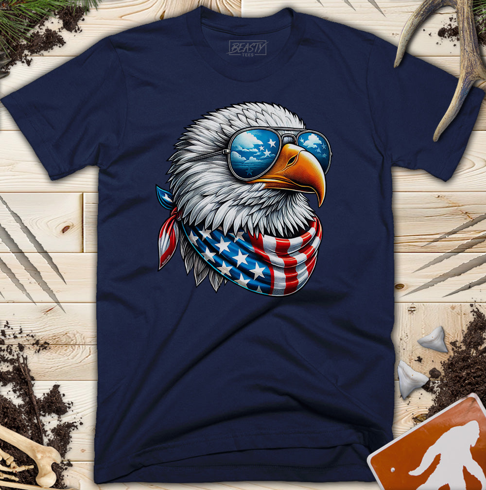Cool USA Flag American Eagle T-Shirt