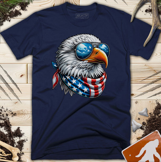 Cool USA Flag American Eagle T-Shirt