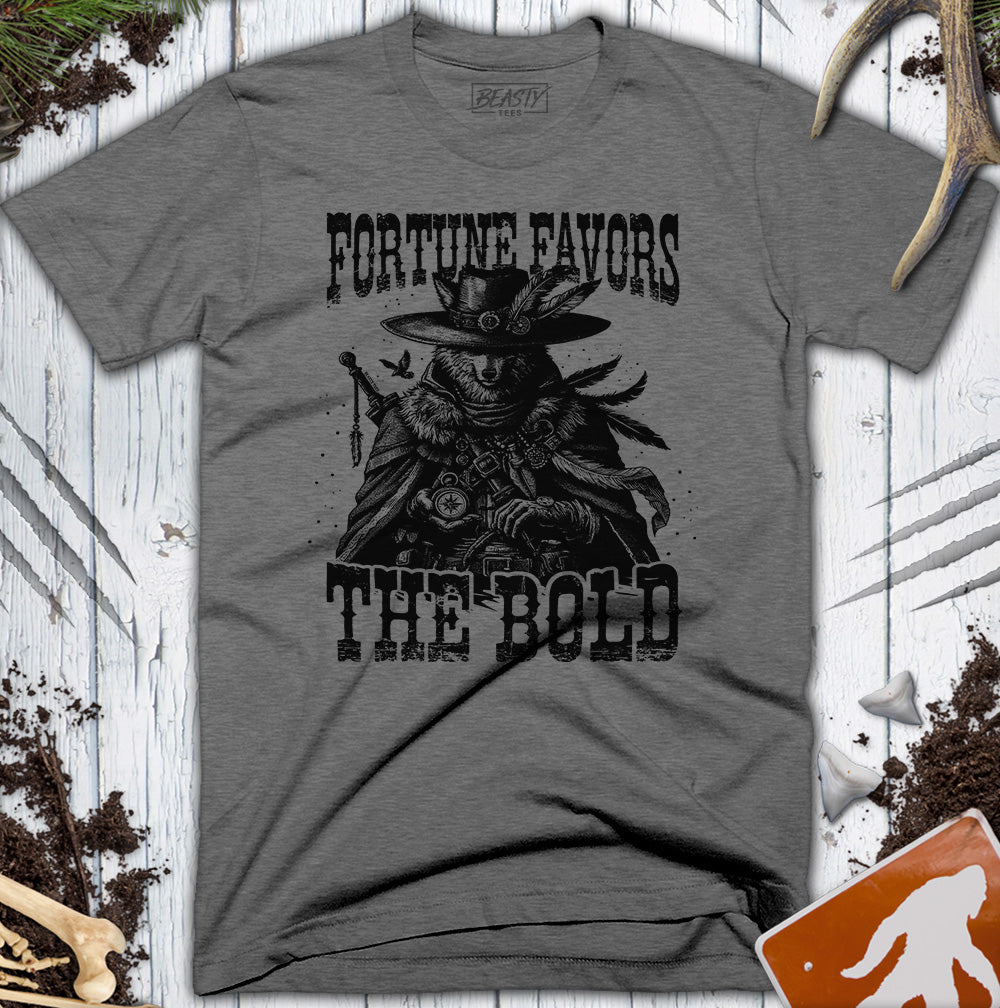 Fortune Favors The Bold Wolf T-Shirt