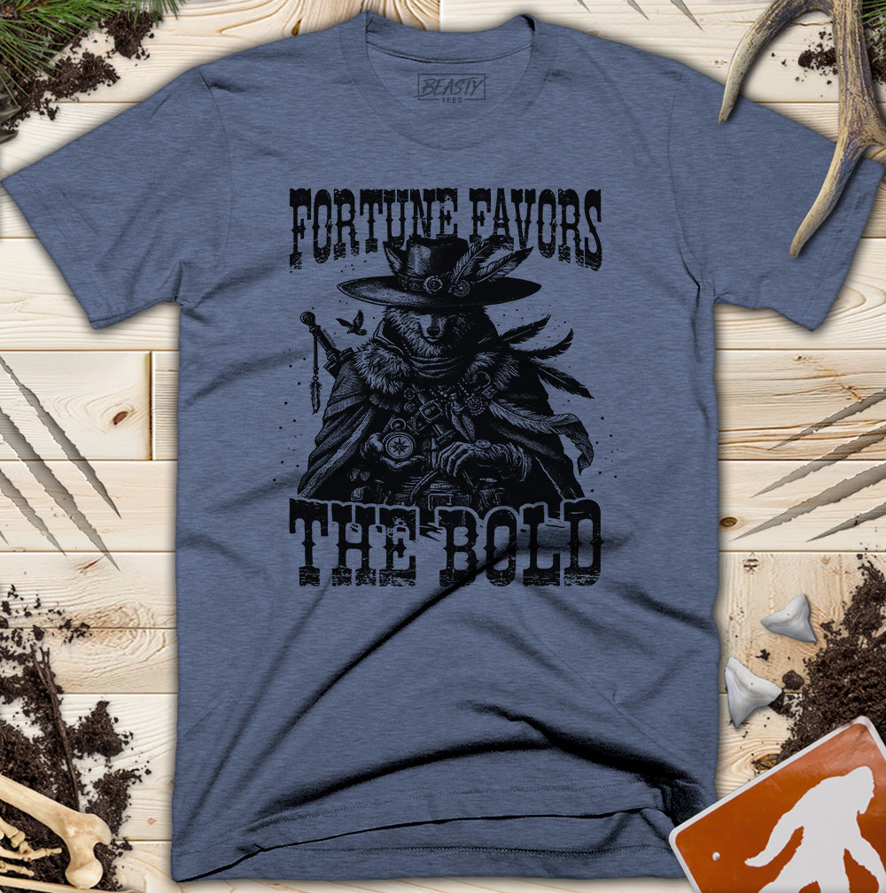 Fortune Favors The Bold Wolf T-Shirt