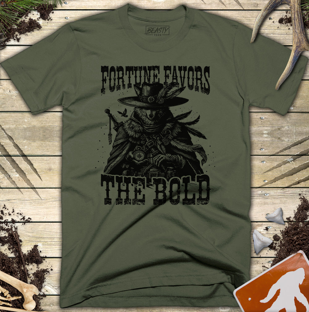 Fortune Favors The Bold Wolf T-Shirt