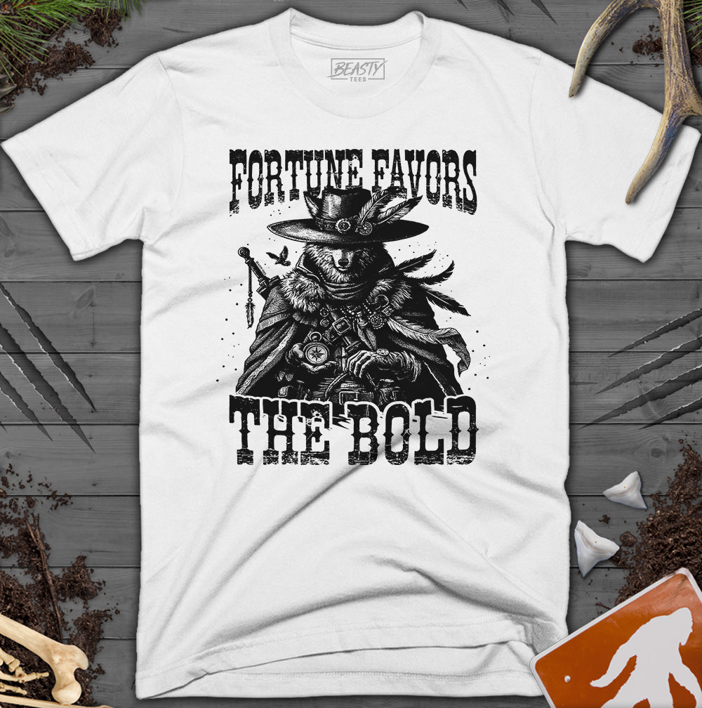 Fortune Favors The Bold Wolf T-Shirt