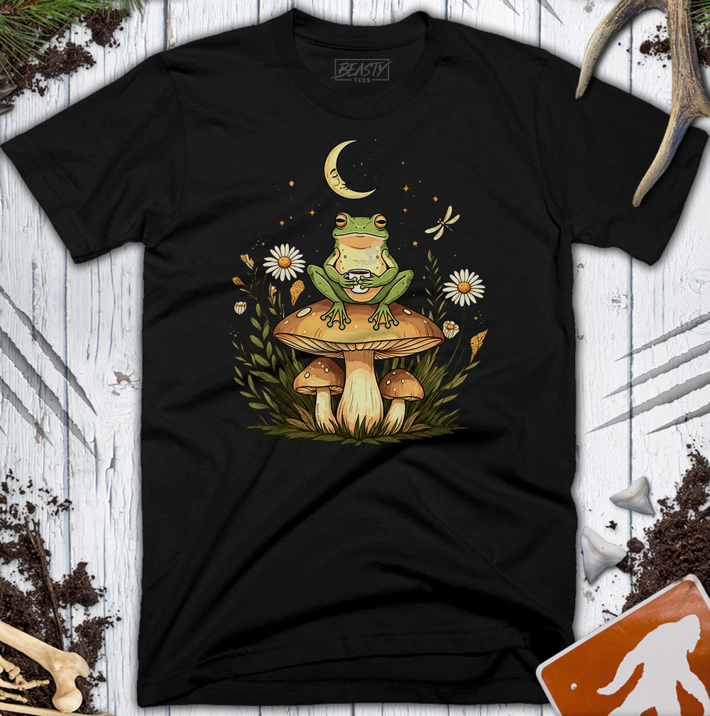 Mushroom Coffee Frog T-Shirt