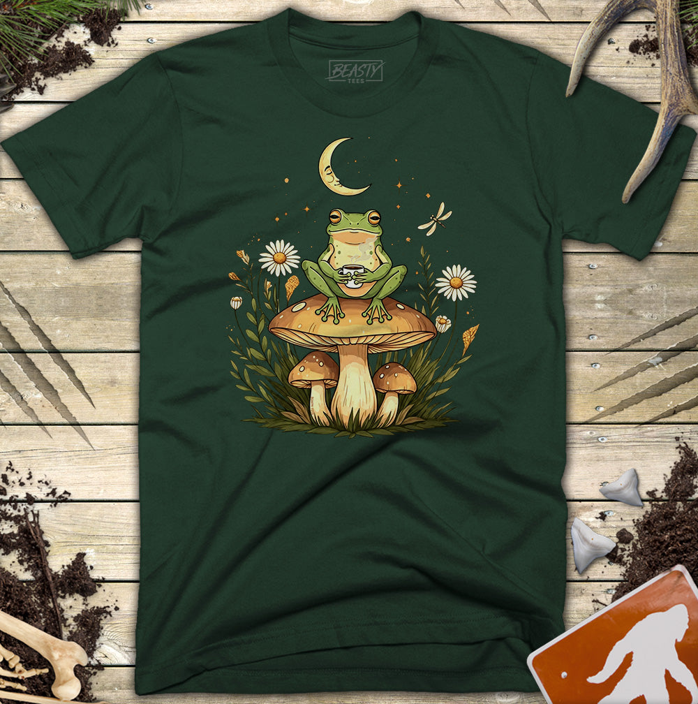 Mushroom Coffee Frog T-Shirt