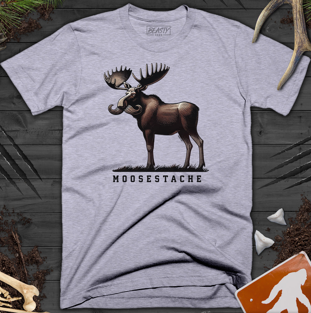 Moosestache Moose T-Shirt