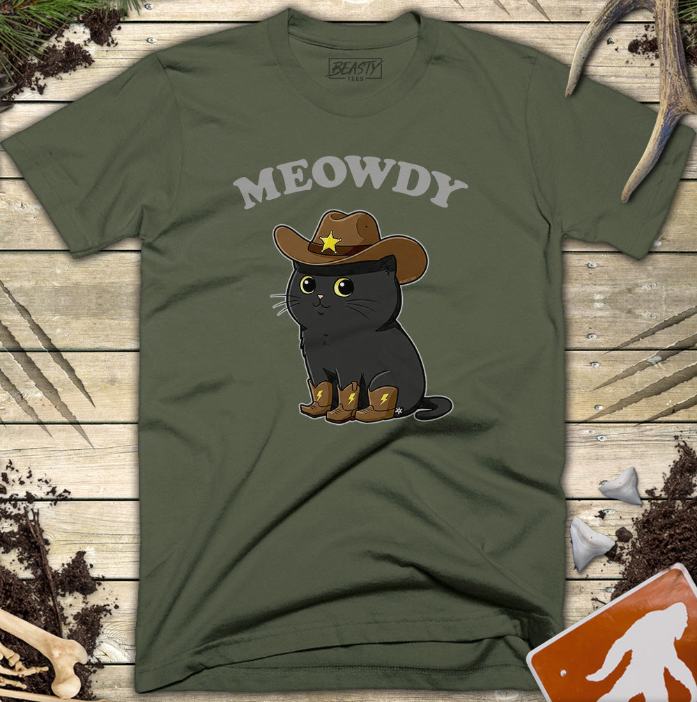 Cowboy Cat Meowdy T-Shirt