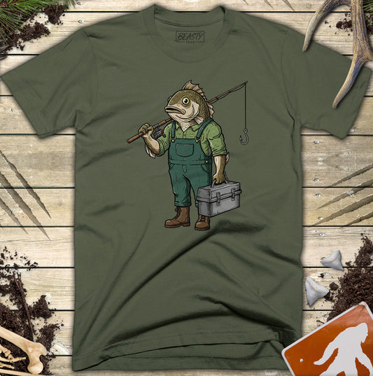 Fish Man Fisherman T-Shirt