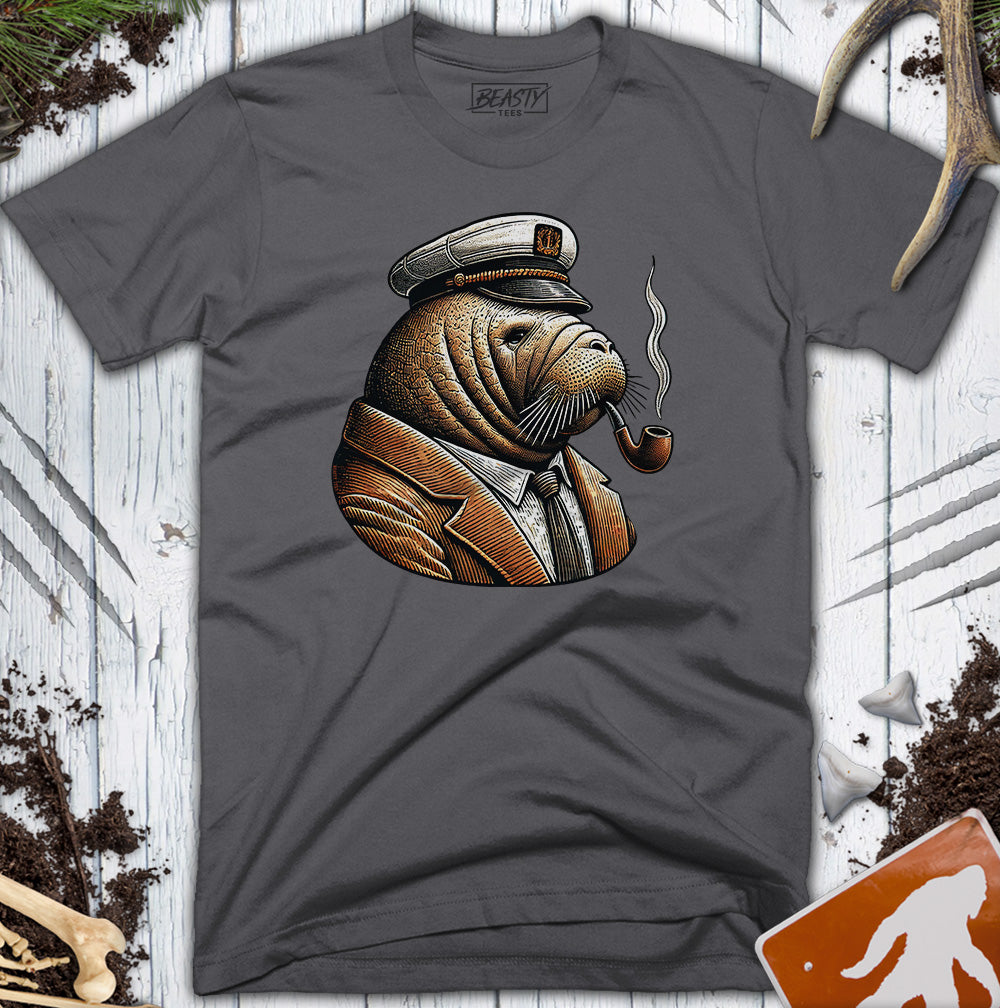 Manatee Sailor Captain T-Shirt